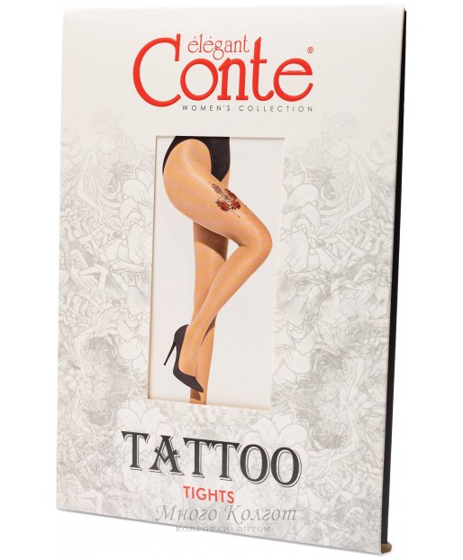 Колготки оптом Conte Tattoo Batterfly
